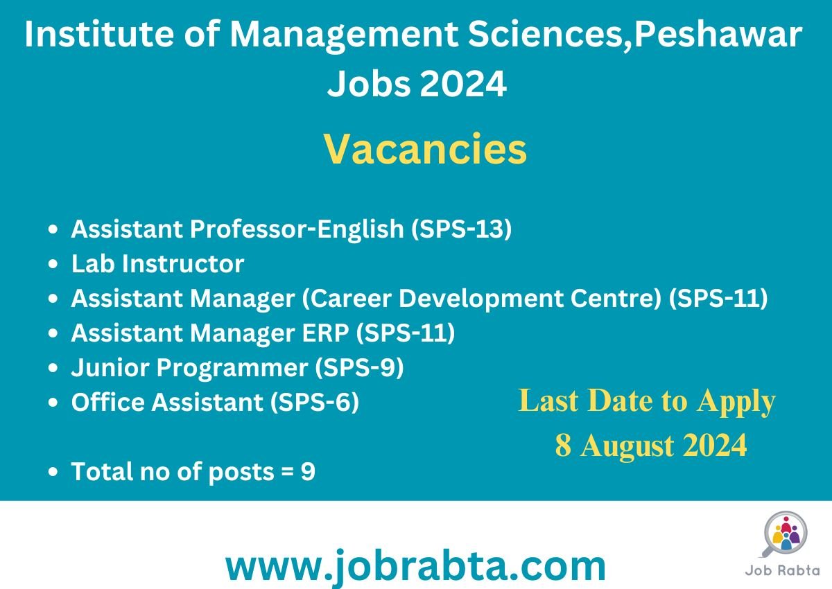 Institute of Management Sciences jobs