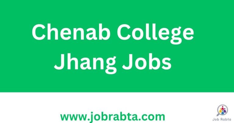 Chenab College Jhang Jobs