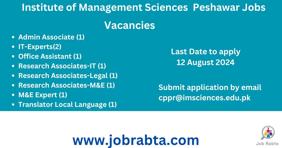 Institute of Management Sciences Jobs Peshawar