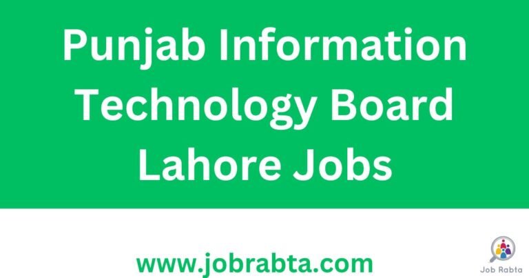 Punjab Information Technology Board Lahore Jobs