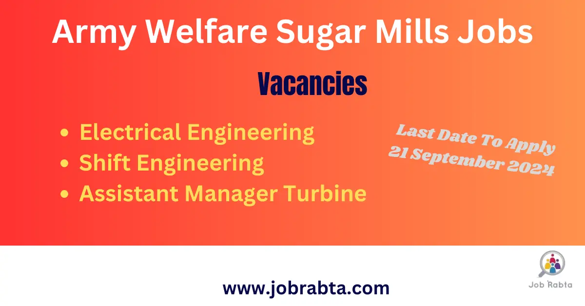 Army Welfare Sugar Mills Jobs