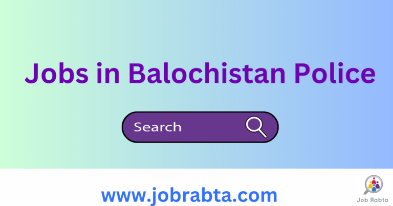 Balochistan Police Jobs 2024