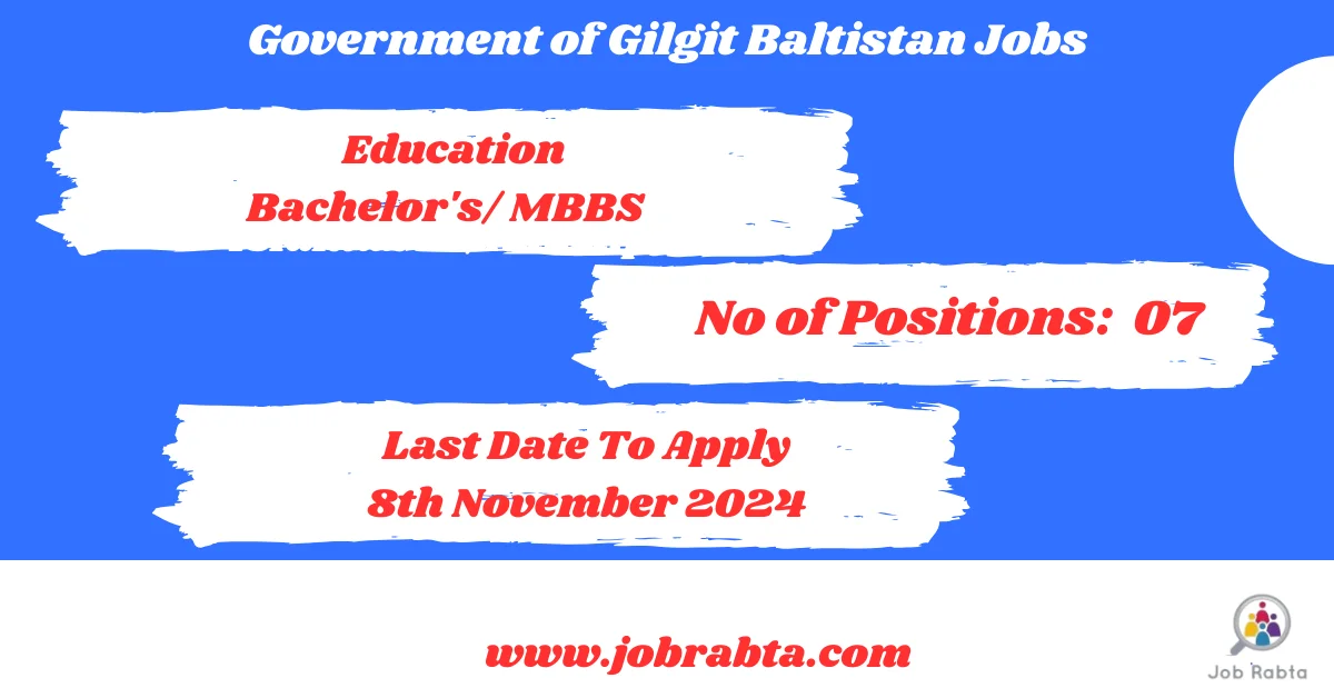 Government of Gilgit Baltistan Jobs