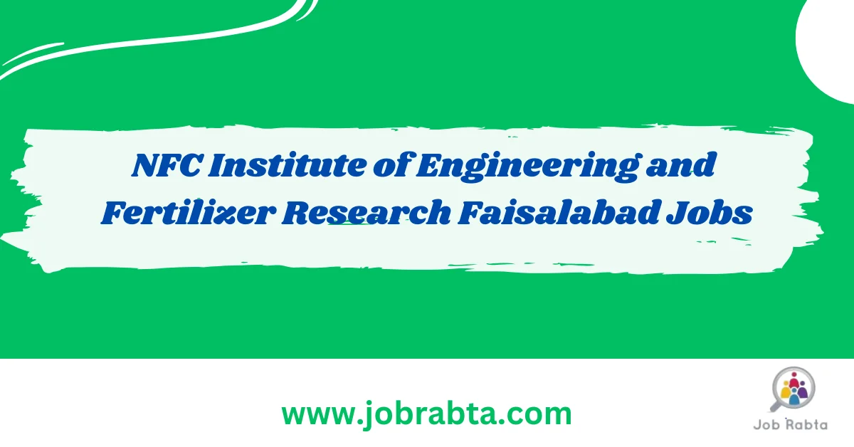 NFC Institute of Engineering & Fertilizer Research Jobs