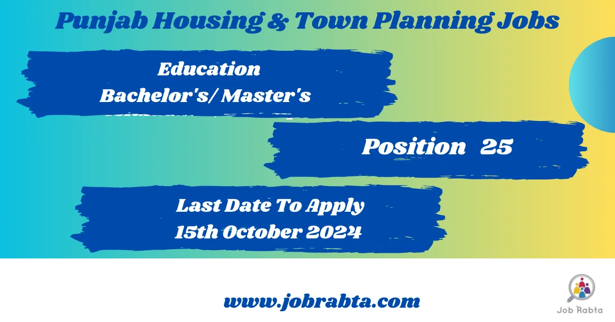 Punjab Housing & Town Planning Jobs