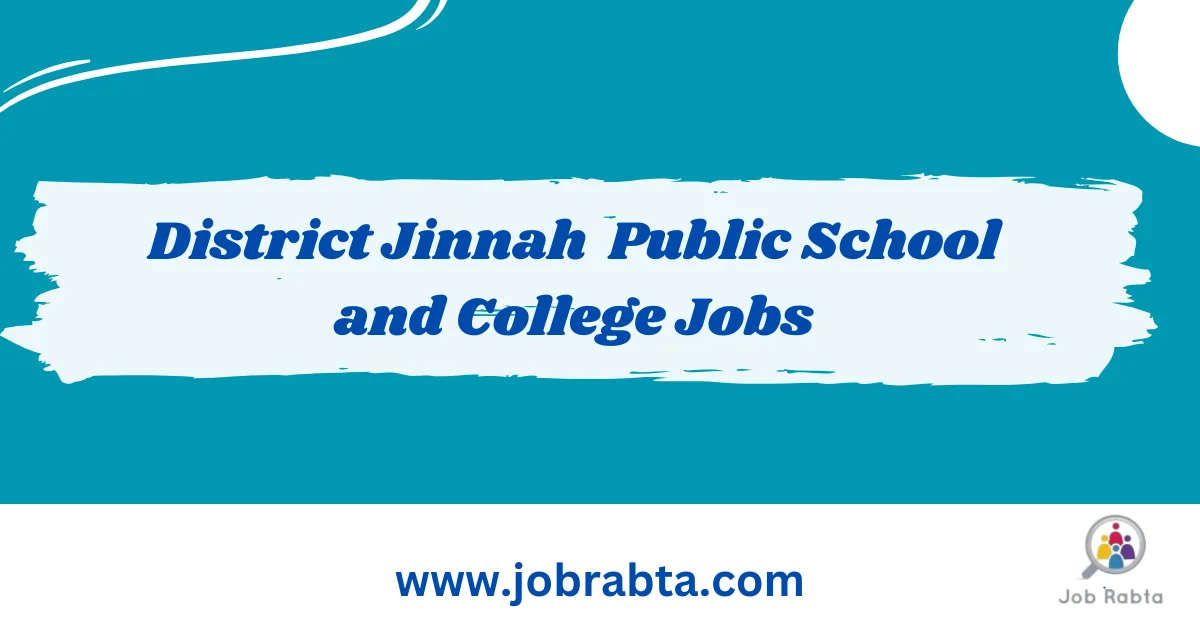 District Jinnah Public School and College Jobs