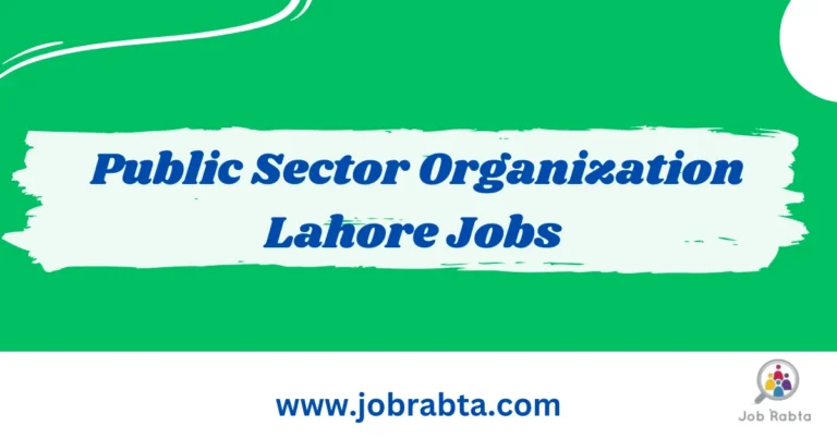 Public Sector Organization Lahore Jobs